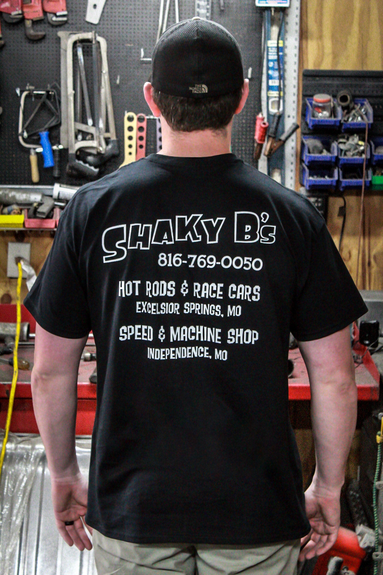 Shaky B's Logo Shirt, Black – Shaky-B's Hot Rod's And Race Shop